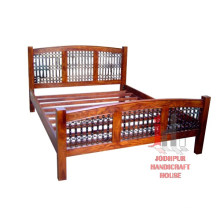 Iron Wood Double Bed